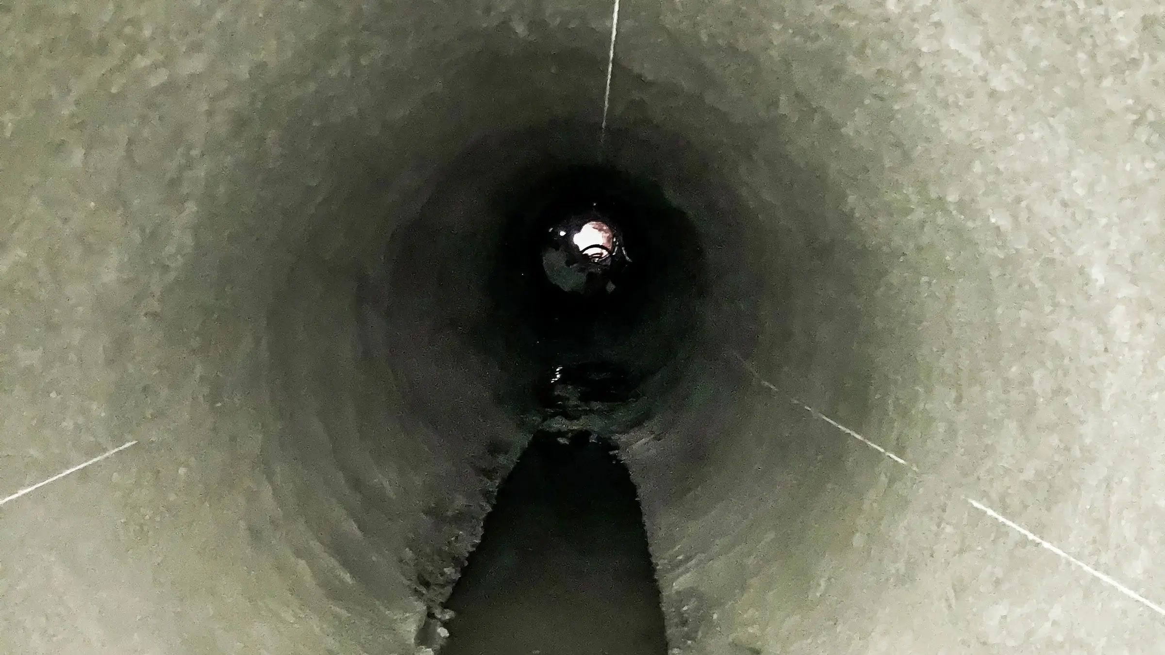 Lining is sprayed in tunnel in Breckenridge Colorado