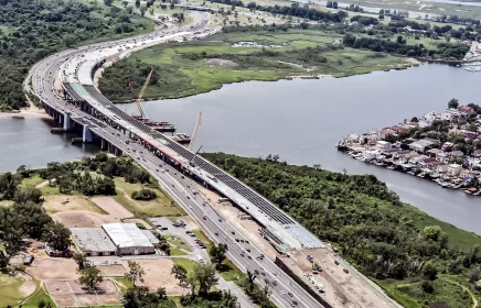 Mill Basin Bridge project near completion in New York.