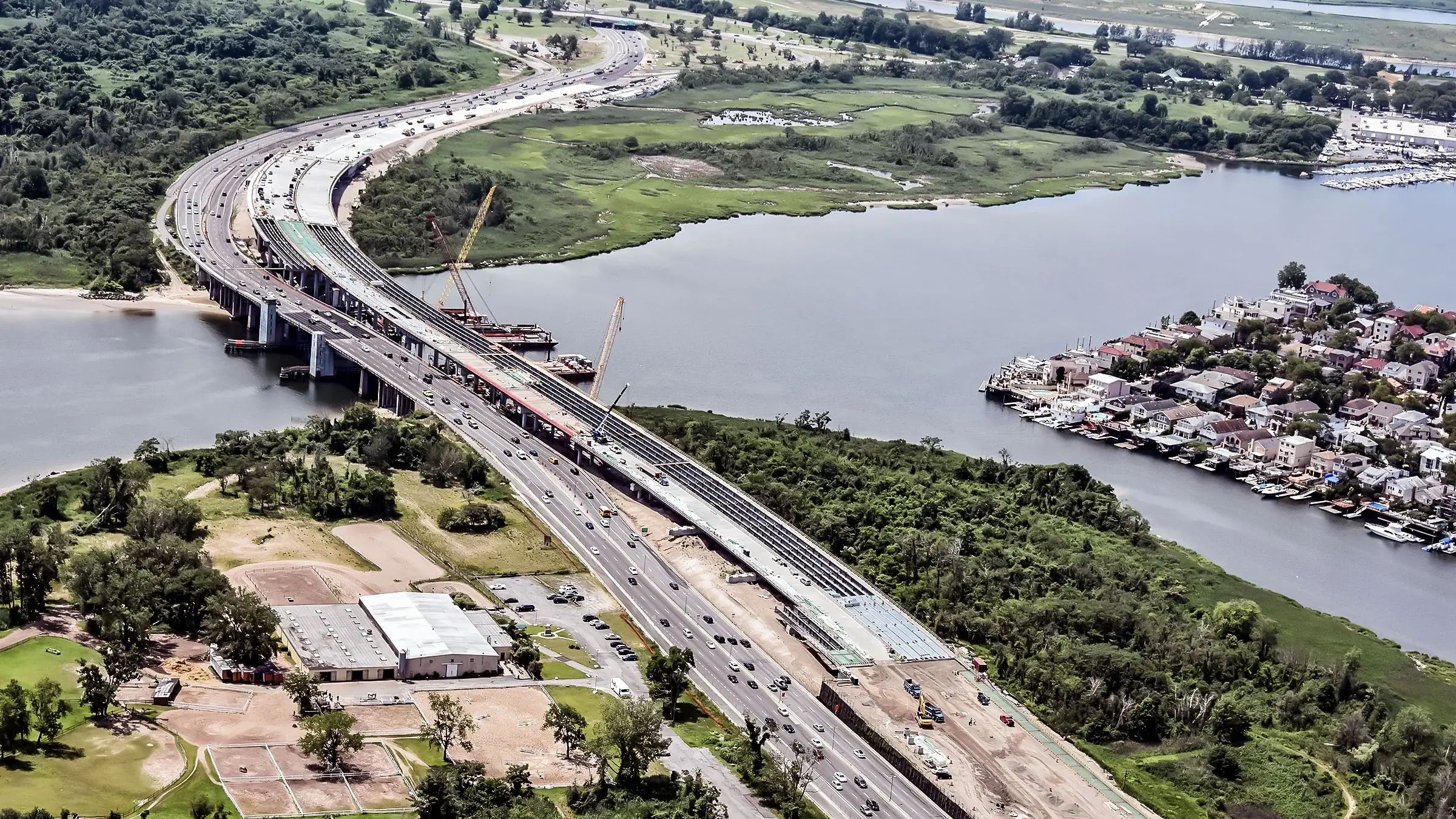 Mill Basin Bridge project near completion in New York.