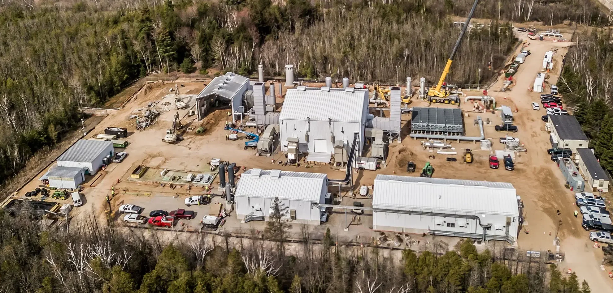 Michels Pipeline rebuilds a compressor station on a small site
