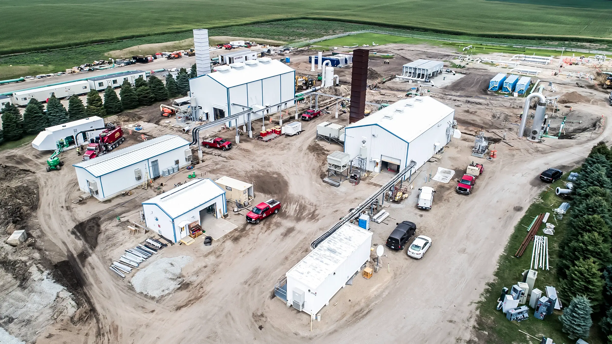 A compressor station in rural Minnesota.