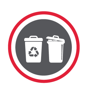 Trash and Recycle Logo
