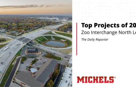 Completed Zoo Interchange roadway.