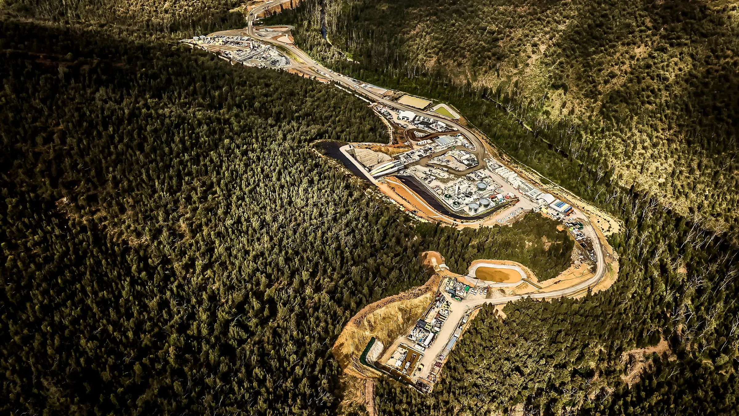 A large scale HDD project surrounded by rural forest in Australia.